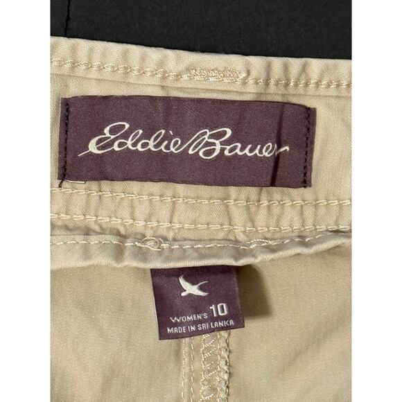 Women's Eddie Bauer Ripstop Khaki Shorts, Size 10 - Picture 4 of 4